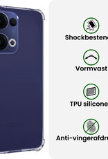 BASEY. BASEY. Oppo Reno13 Hoesje Shockproof - Transparant - 2 PACK