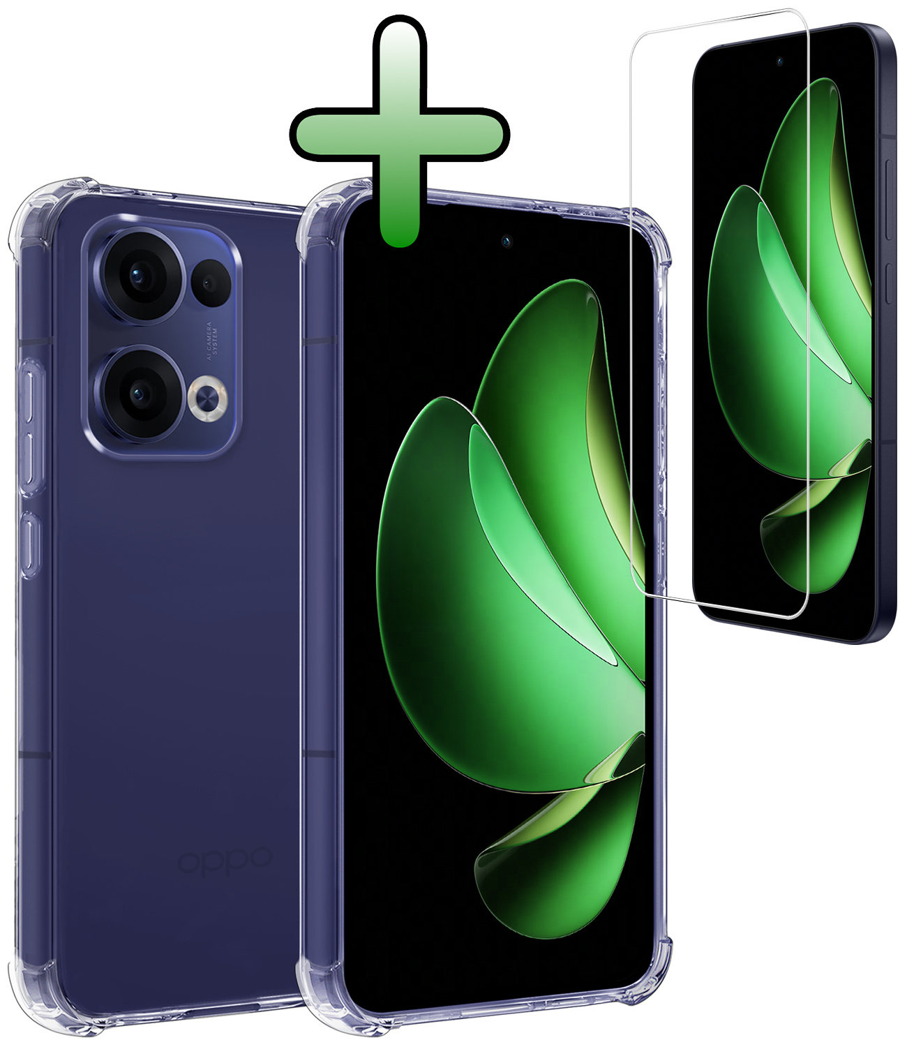 BASEY. BASEY. Oppo Reno13 Hoesje Shockproof Met Screenprotector