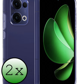 BASEY. BASEY. Oppo Reno13 Hoesje Siliconen - Transparant - 2 PACK