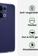 BASEY. BASEY. Oppo Reno13 Hoesje Siliconen - Transparant - 2 PACK
