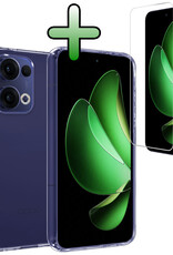 BASEY. BASEY. Oppo Reno13 Hoesje Siliconen Met Screenprotector - Transparant