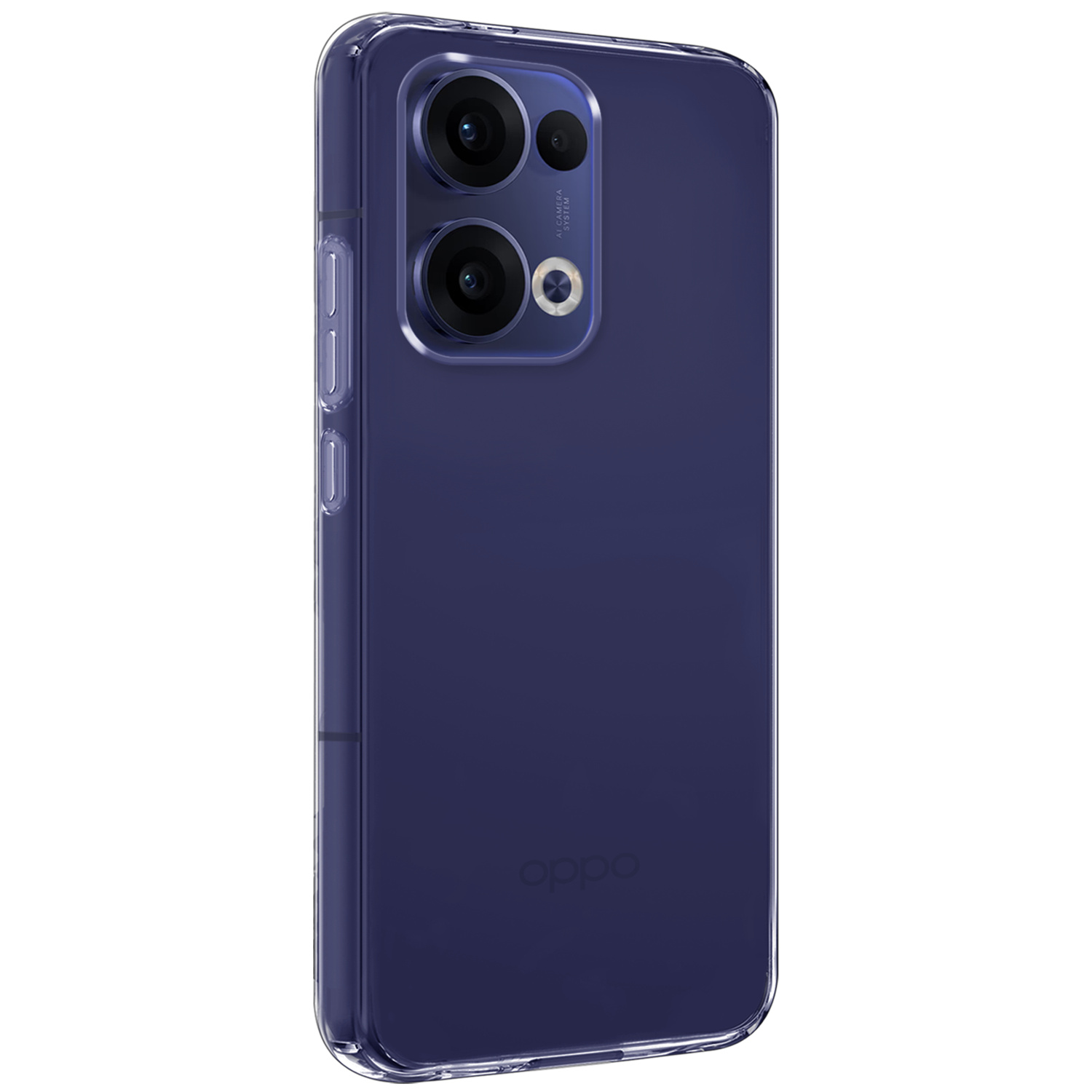 BASEY. BASEY. Oppo Reno13 Hoesje Siliconen Met Screenprotector - Transparant