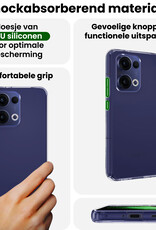 BASEY. BASEY. Oppo Reno13 Hoesje Siliconen Met 2x Screenprotector - Transparant