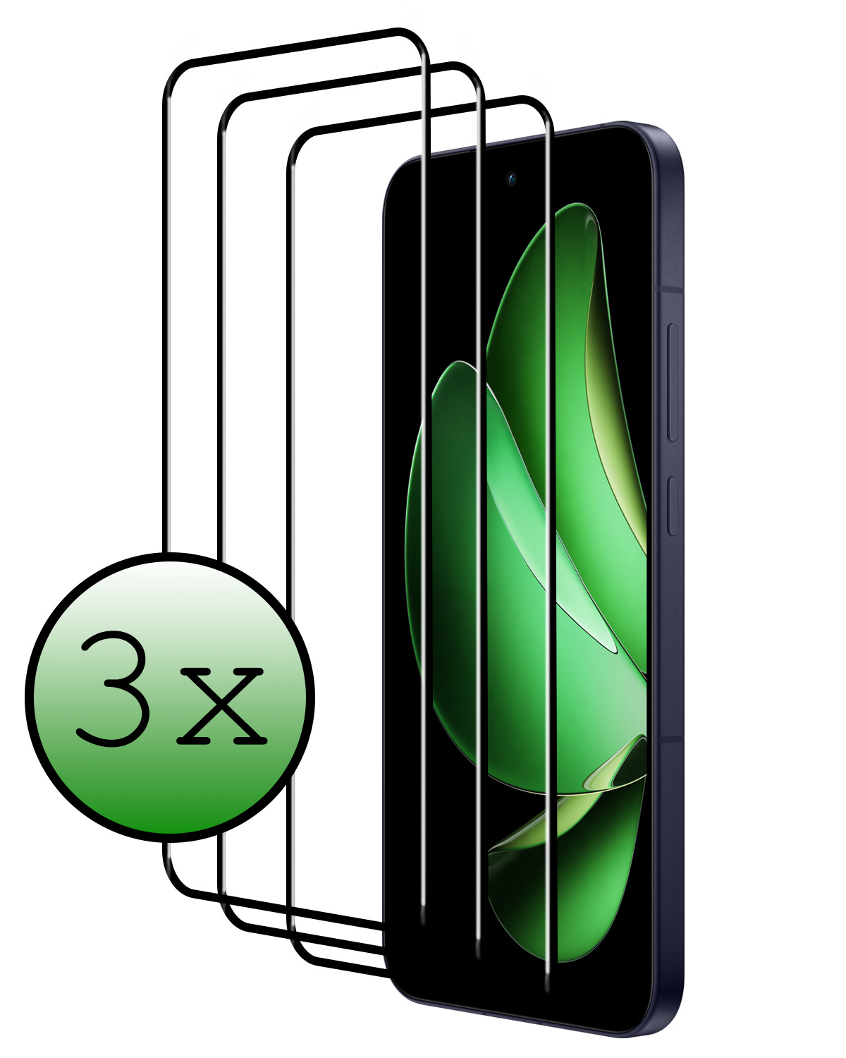 BASEY. BASEY. Oppo Reno13 Pro Screenprotector - 3 PACK