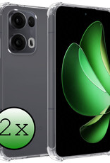 BASEY. BASEY. Oppo Reno13 Pro Hoesje Shockproof - Transparant - 2 PACK