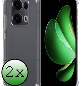 BASEY. BASEY. Oppo Reno13 Pro Hoesje Shockproof - Transparant - 2 PACK