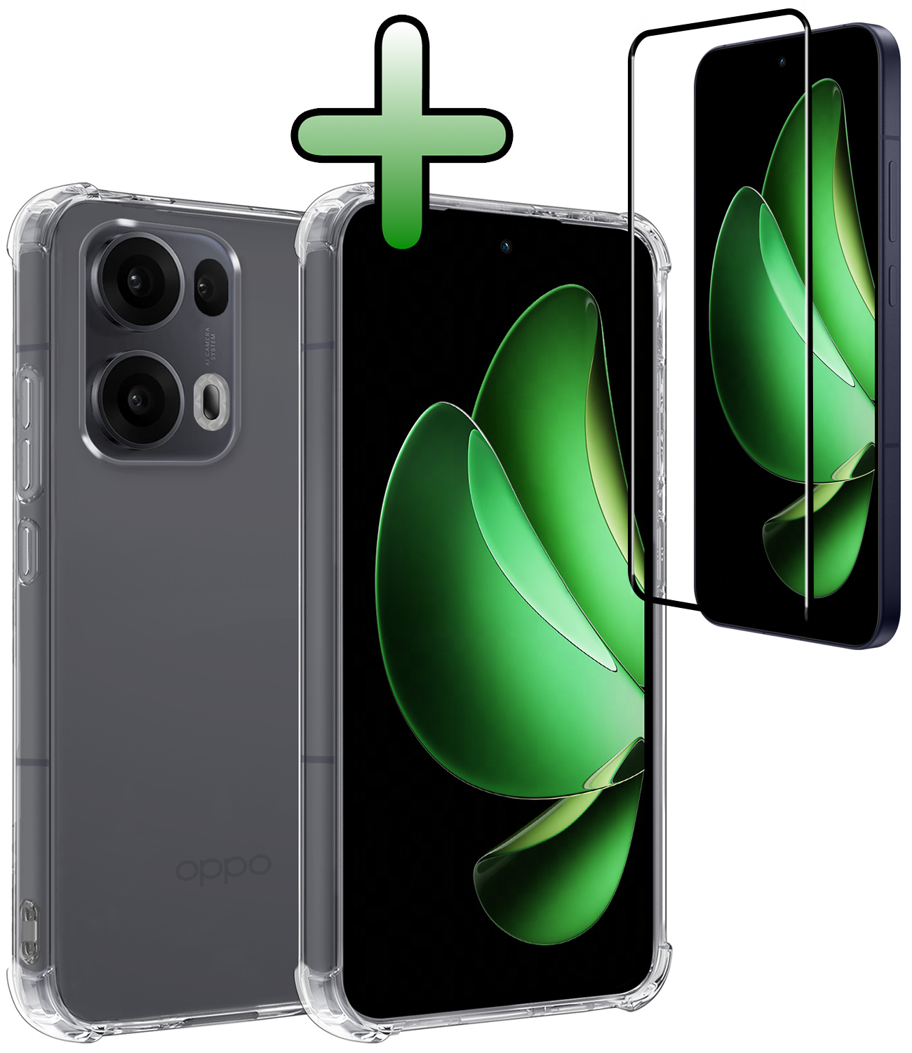 BASEY. BASEY. Oppo Reno13 Pro Hoesje Shockproof Met Screenprotector