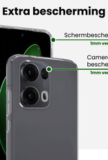 BASEY. BASEY. Oppo Reno13 Pro Hoesje Siliconen - Transparant - 2 PACK