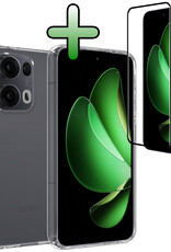 BASEY. BASEY. Oppo Reno13 Pro Hoesje Siliconen Met Screenprotector - Transparant