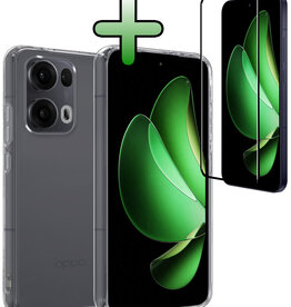 BASEY. BASEY. Oppo Reno13 Pro Hoesje Siliconen Met Screenprotector - Transparant
