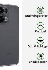 BASEY. BASEY. Oppo Reno13 Pro Hoesje Siliconen Met 2x Screenprotector - Transparant