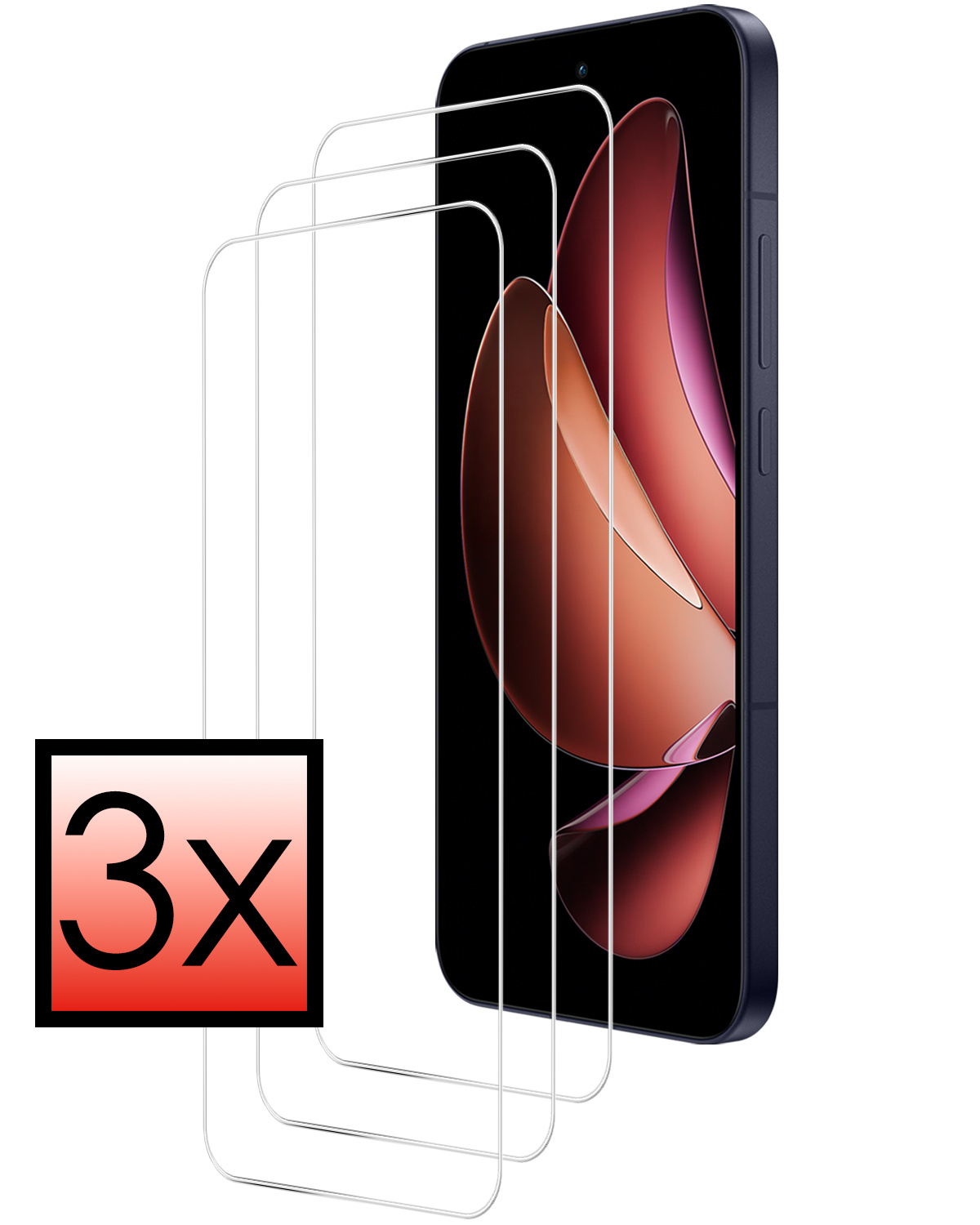 NoXx NoXx Oppo Reno13 Screenprotector - 3 PACK
