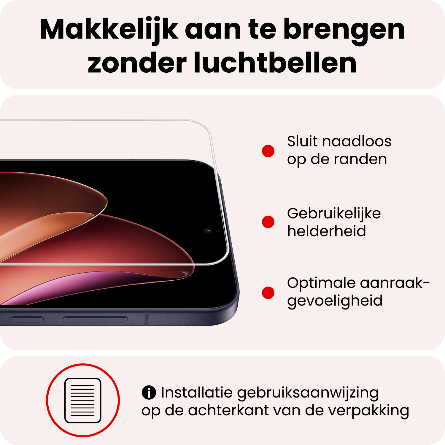 NoXx NoXx Oppo Reno13 Screenprotector - 3 PACK