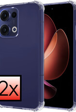 NoXx NoXx Oppo Reno13 Hoesje Shockproof - Transparant - 2 PACK