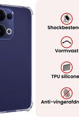 NoXx NoXx Oppo Reno13 Hoesje Shockproof - Transparant - 2 PACK