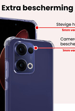NoXx NoXx Oppo Reno13 Hoesje Shockproof - Transparant - 2 PACK