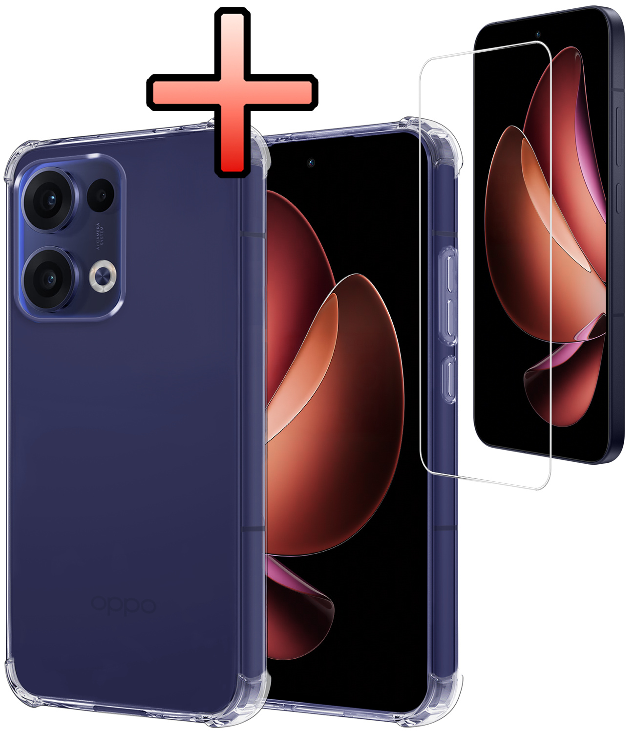 NoXx NoXx Oppo Reno13 Hoesje Shockproof Met Screenprotector