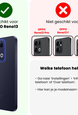 NoXx NoXx Oppo Reno13 Hoesje Siliconen - Transparant