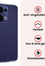 NoXx NoXx Oppo Reno13 Hoesje Siliconen Met Screenprotector - Transparant