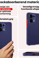 NoXx NoXx Oppo Reno13 Hoesje Siliconen Met Screenprotector - Transparant