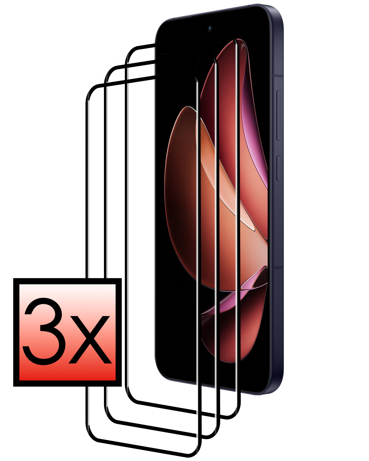 NoXx NoXx Oppo Reno13 Pro Screenprotector - 3 PACK