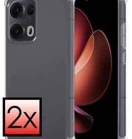 NoXx NoXx Oppo Reno13 Pro Hoesje Shockproof - Transparant - 2 PACK