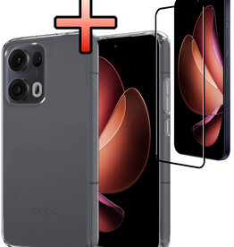 NoXx NoXx Oppo Reno13 Pro Hoesje Siliconen Met Screenprotector - Transparant