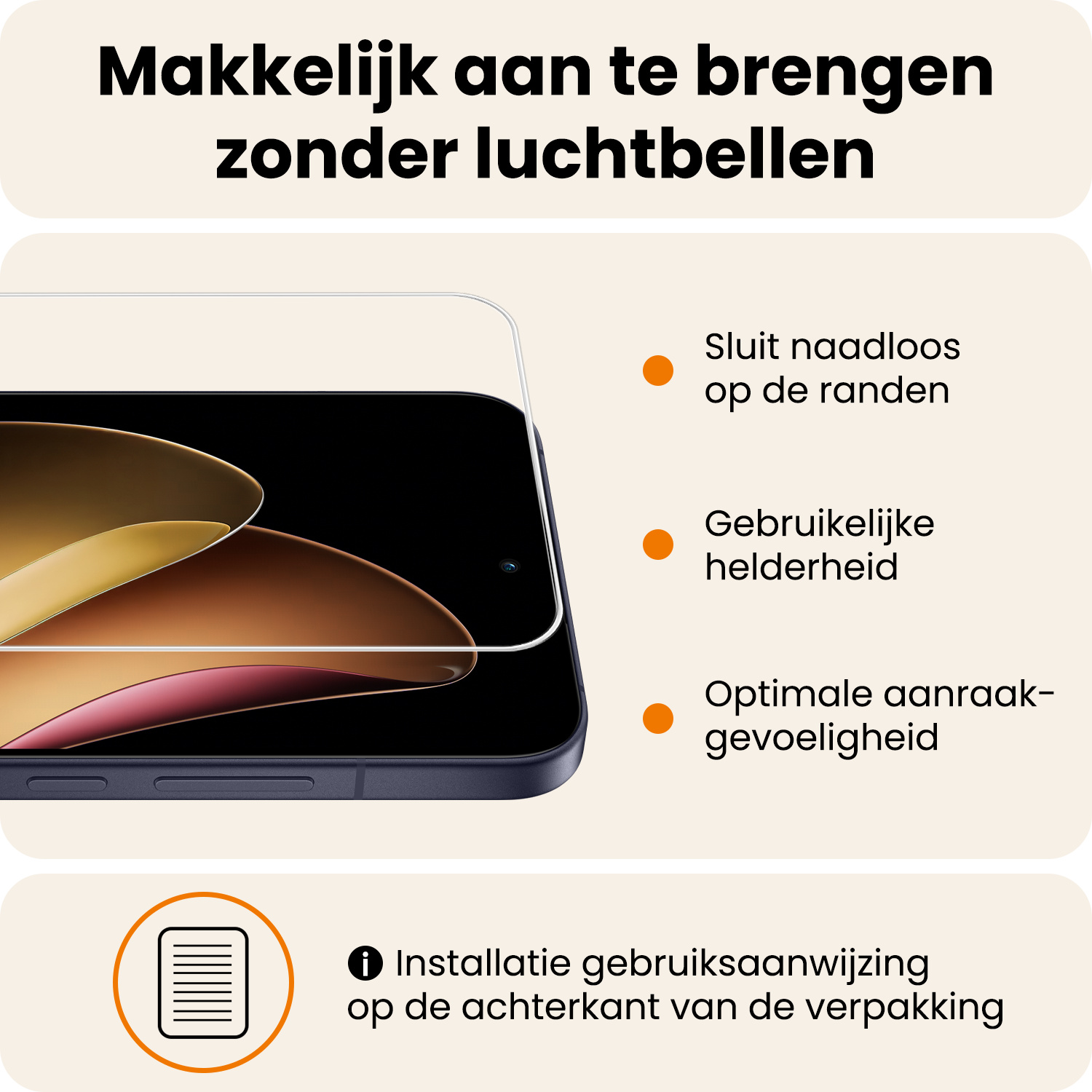 Nomfy Nomfy Oppo Reno13 Screenprotector - 3 PACK