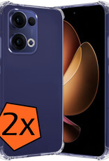 Nomfy Nomfy Oppo Reno13 Hoesje Shockproof - Transparant - 2 PACK