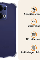 Nomfy Nomfy Oppo Reno13 Hoesje Shockproof - Transparant - 2 PACK