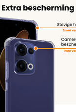 Nomfy Nomfy Oppo Reno13 Hoesje Shockproof - Transparant - 2 PACK