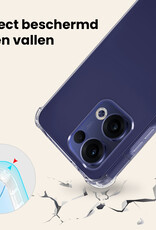 Nomfy Nomfy Oppo Reno13 Hoesje Shockproof - Transparant - 2 PACK