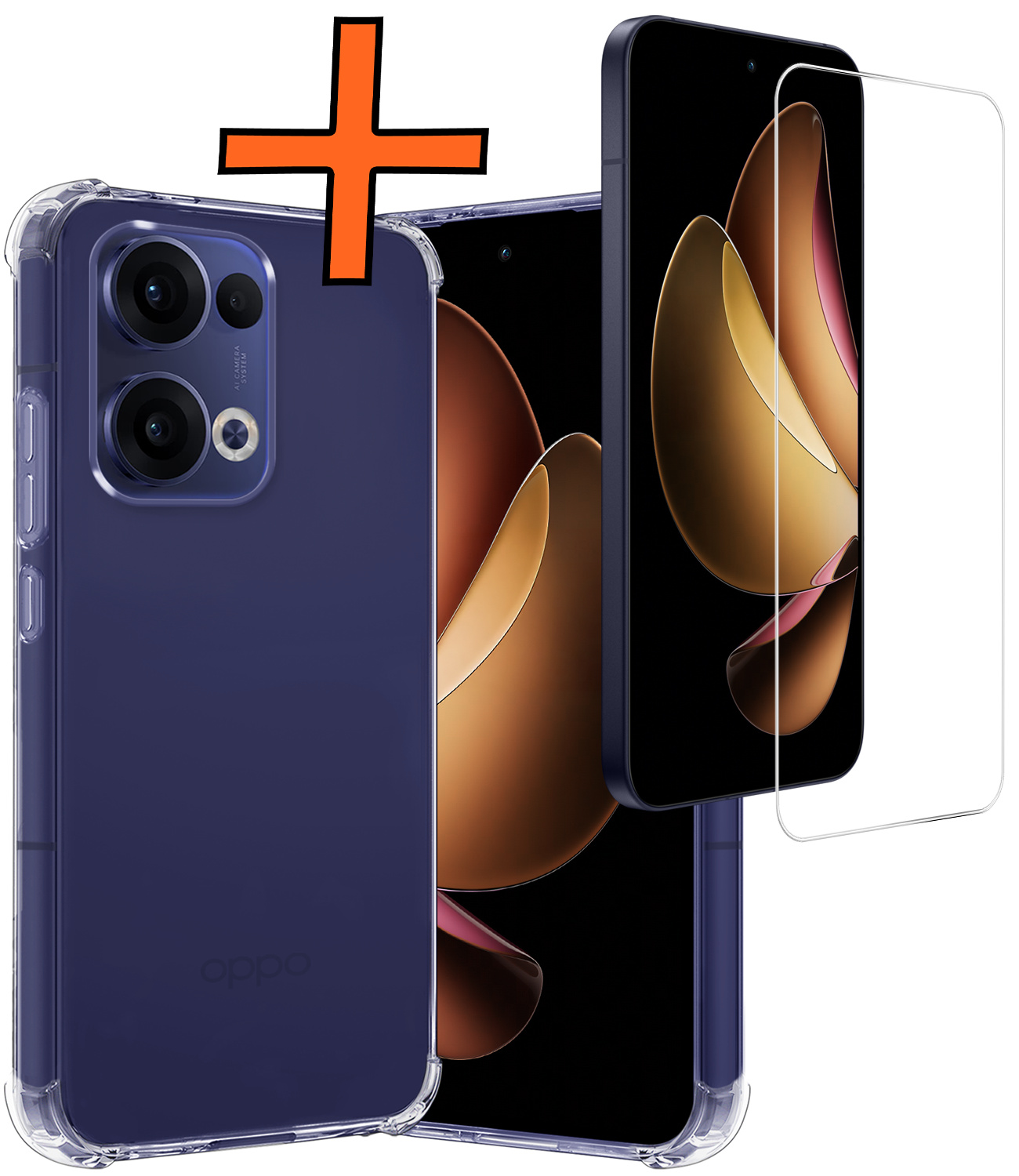 Nomfy Nomfy Oppo Reno13 Hoesje Shockproof Met Screenprotector