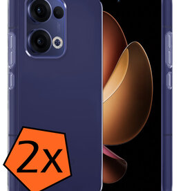 Nomfy Nomfy Oppo Reno13 Hoesje Siliconen - Transparant - 2 PACK