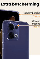 Nomfy Nomfy Oppo Reno13 Hoesje Siliconen - Transparant - 2 PACK