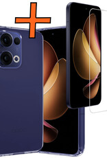 Nomfy Nomfy Oppo Reno13 Hoesje Siliconen Met Screenprotector - Transparant