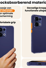 Nomfy Nomfy Oppo Reno13 Hoesje Siliconen Met 2x Screenprotector - Transparant