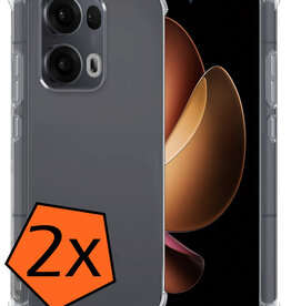 Nomfy Nomfy Oppo Reno13 Pro Hoesje Shockproof - Transparant - 2 PACK