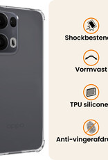 Nomfy Nomfy Oppo Reno13 Pro Hoesje Shockproof - Transparant - 2 PACK