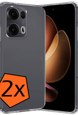 Nomfy Nomfy Oppo Reno13 Pro Hoesje Siliconen - Transparant - 2 PACK