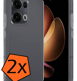 Nomfy Nomfy Oppo Reno13 Pro Hoesje Siliconen - Transparant - 2 PACK