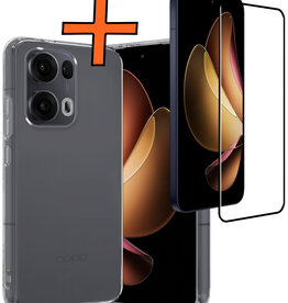 Nomfy Nomfy Oppo Reno13 Pro Hoesje Siliconen Met Screenprotector - Transparant