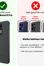 Nomfy Nomfy Oppo Reno13 Pro Hoesje Siliconen Met 2x Screenprotector - Transparant