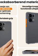 Nomfy Nomfy Oppo Reno13 Pro Hoesje Siliconen Met 2x Screenprotector - Transparant