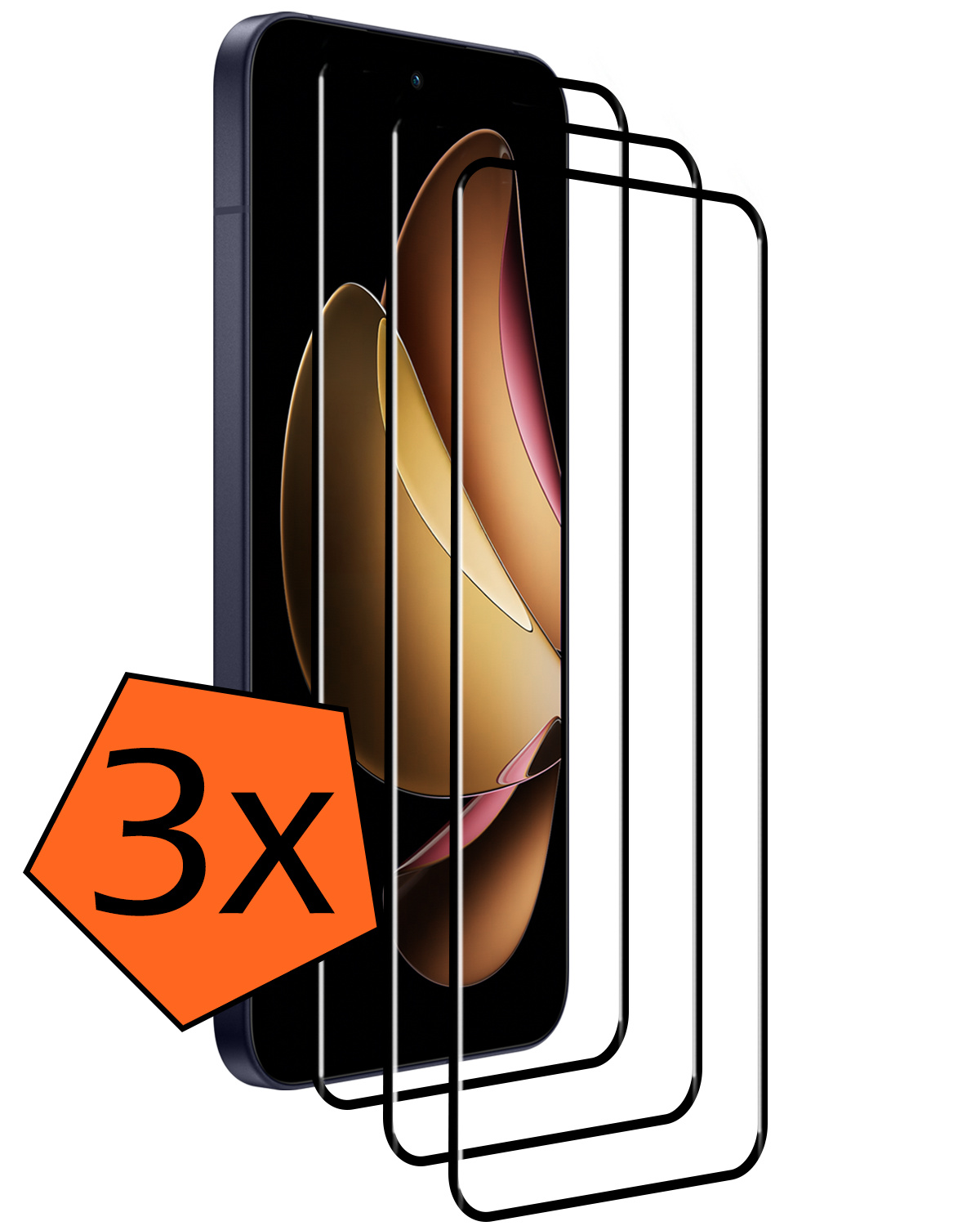 Nomfy Nomfy Oppo Reno13 Pro Screenprotector - 3 PACK