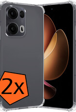 Nomfy Nomfy Oppo Reno13 Pro Hoesje Shockproof - Transparant - 2 PACK