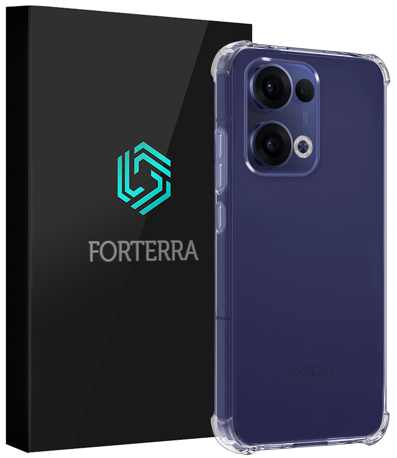 Forterra Forterra Oppo Reno13 Hoesje Shockproof - Transparant
