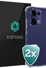 Forterra Forterra Oppo Reno13 Hoesje Shockproof - Transparant - 2 PACK