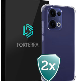 Forterra Forterra Oppo Reno13 Hoesje Shockproof - Transparant - 2 PACK