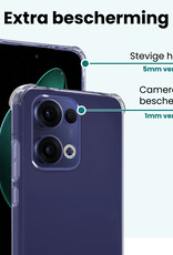 Forterra Forterra Oppo Reno13 Hoesje Shockproof - Transparant - 2 PACK